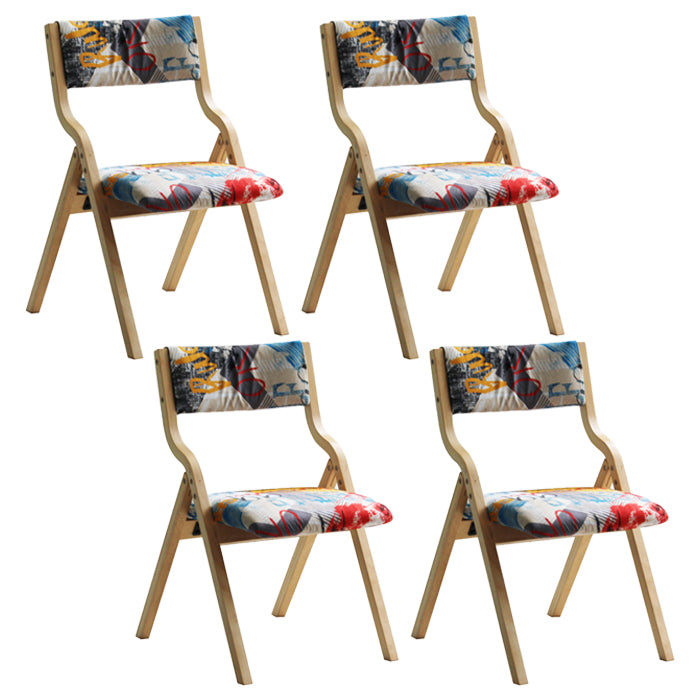Chaise d'appoint à la maison contemporaine rembourrée, chaise de salle à manger ouverte au fini mat