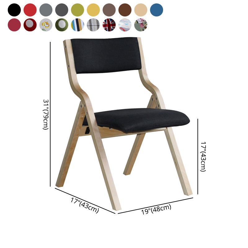 Chaise d'appoint à la maison contemporaine rembourrée, chaise de salle à manger ouverte au fini mat