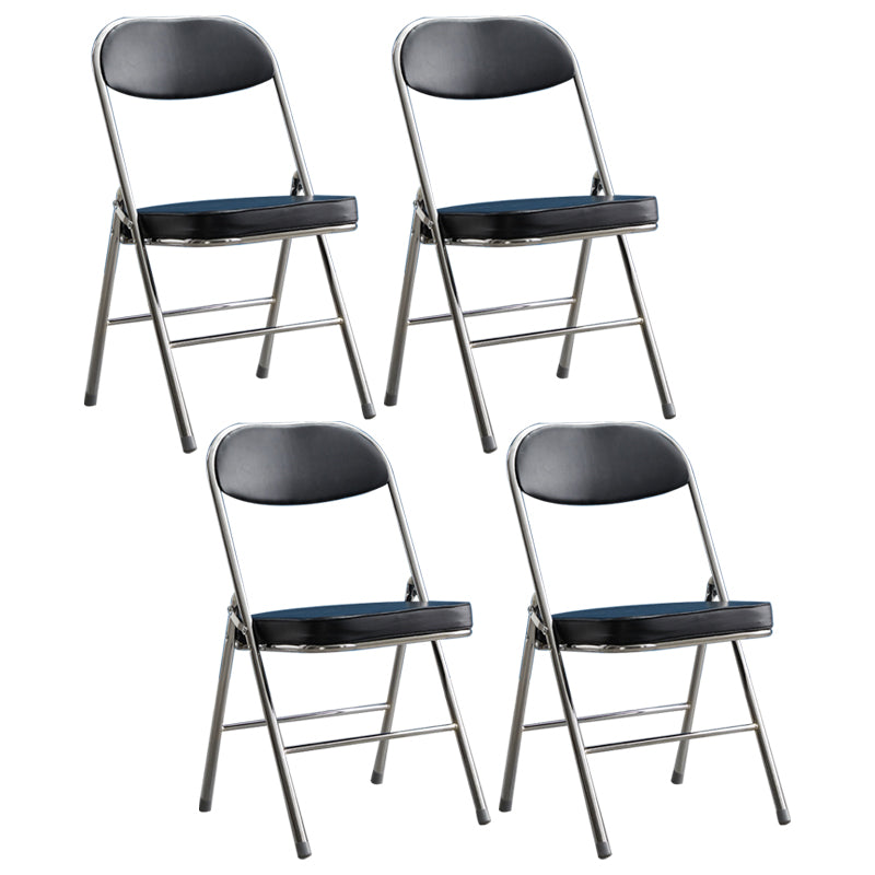 Upholstered Scandinavian Home Side Chair Matte Finish Folding Dining Chair