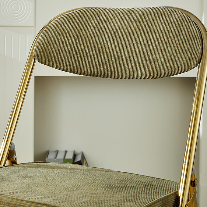 Upholstered Scandinavian Home Side Chair Matte Finish Folding Dining Chair