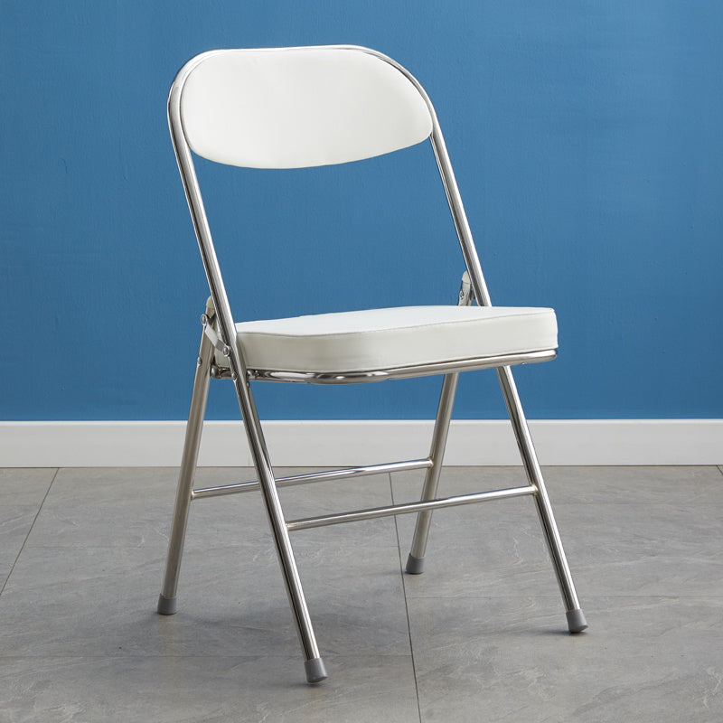 Upholstered Scandinavian Home Side Chair Matte Finish Folding Dining Chair