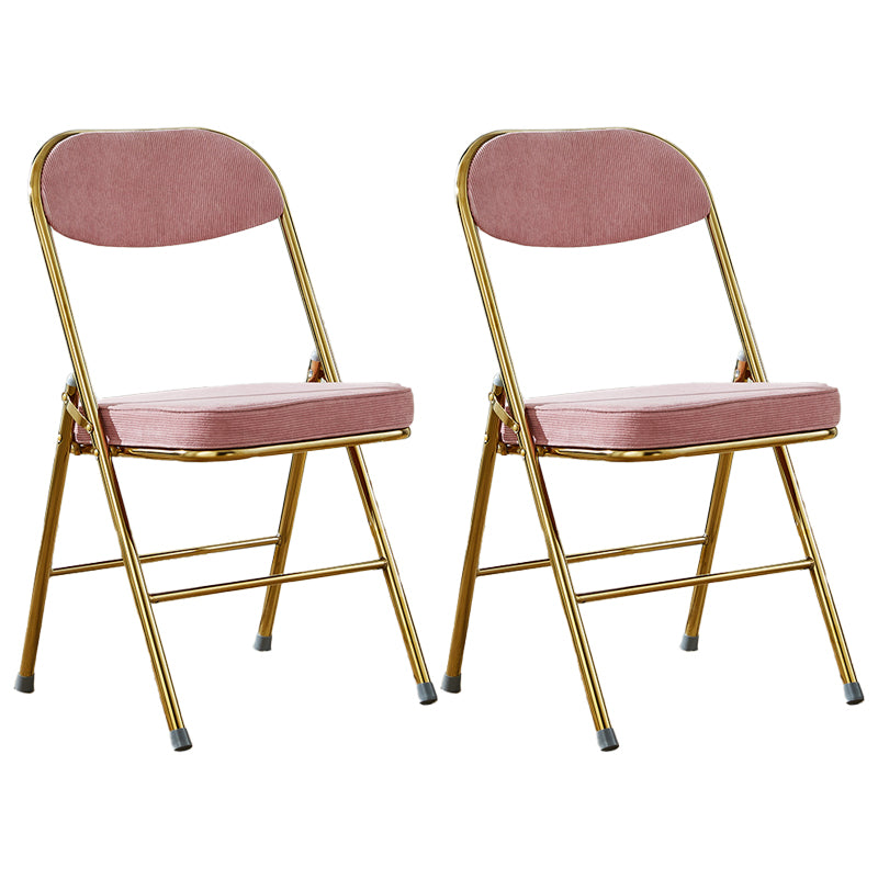 Upholstered Scandinavian Home Side Chair Matte Finish Folding Dining Chair