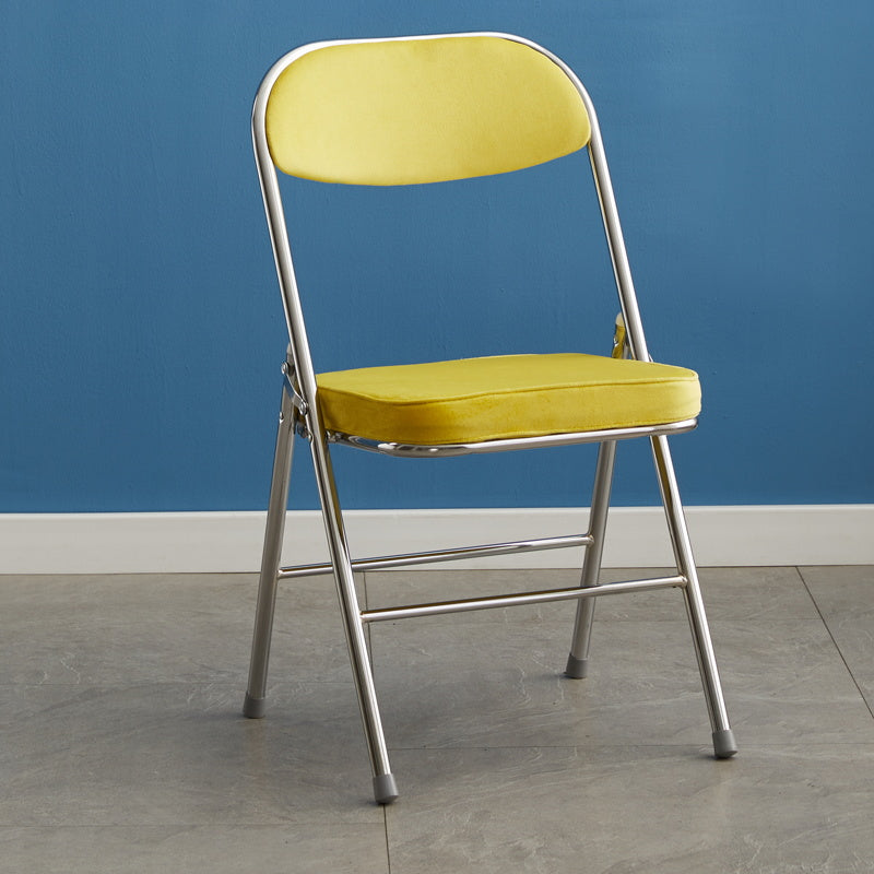 Upholstered Scandinavian Home Side Chair Matte Finish Folding Dining Chair