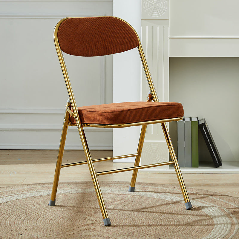 Upholstered Scandinavian Home Side Chair Matte Finish Folding Dining Chair