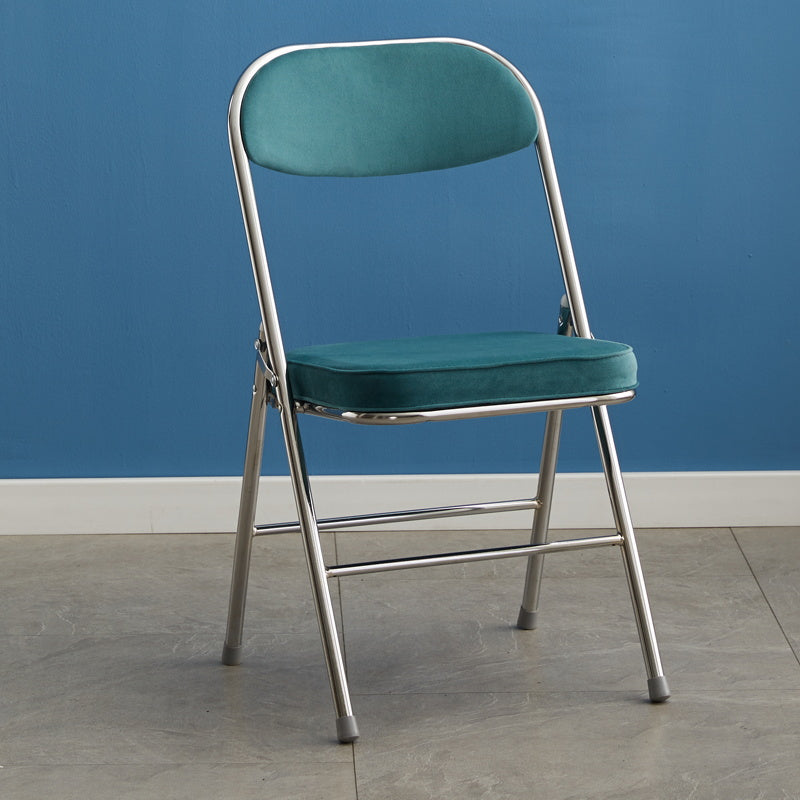 Upholstered Scandinavian Home Side Chair Matte Finish Folding Dining Chair