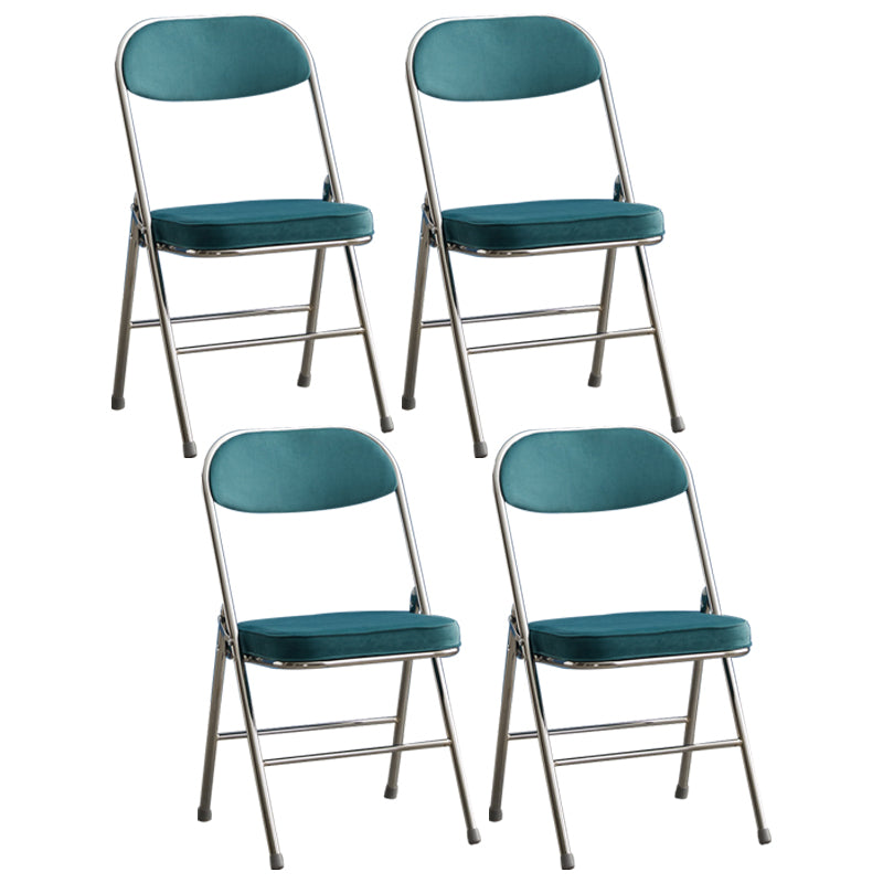 Upholstered Scandinavian Home Side Chair Matte Finish Folding Dining Chair