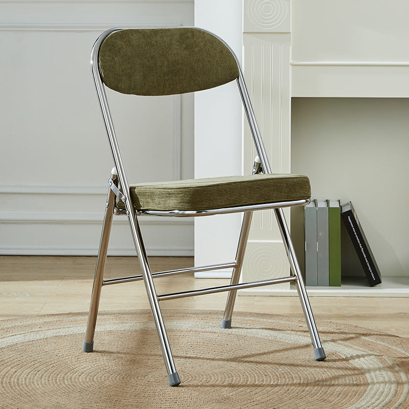 Upholstered Scandinavian Home Side Chair Matte Finish Folding Dining Chair