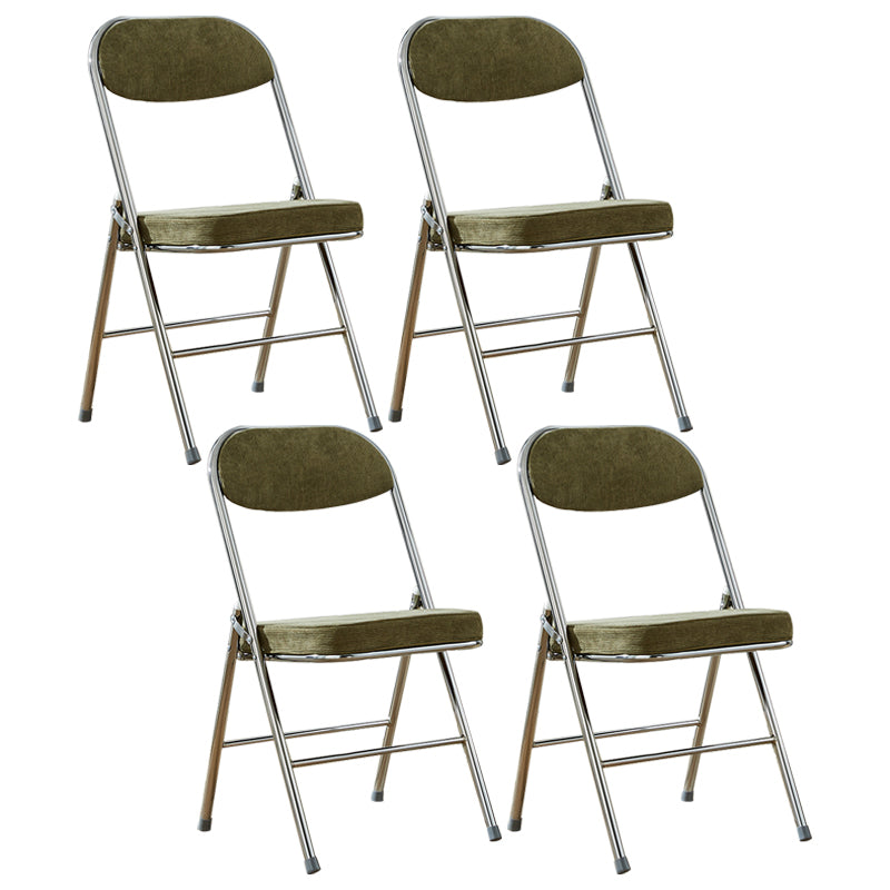 Upholstered Scandinavian Home Side Chair Matte Finish Folding Dining Chair