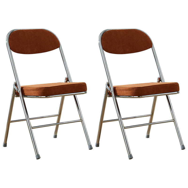 Upholstered Scandinavian Home Side Chair Matte Finish Folding Dining Chair