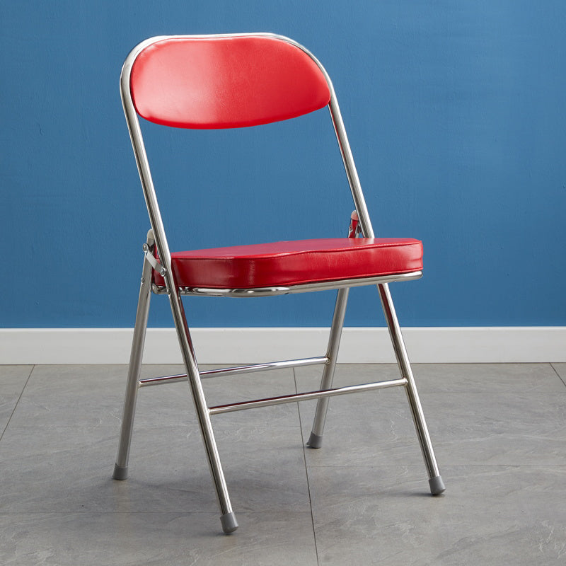 Upholstered Scandinavian Home Side Chair Matte Finish Folding Dining Chair