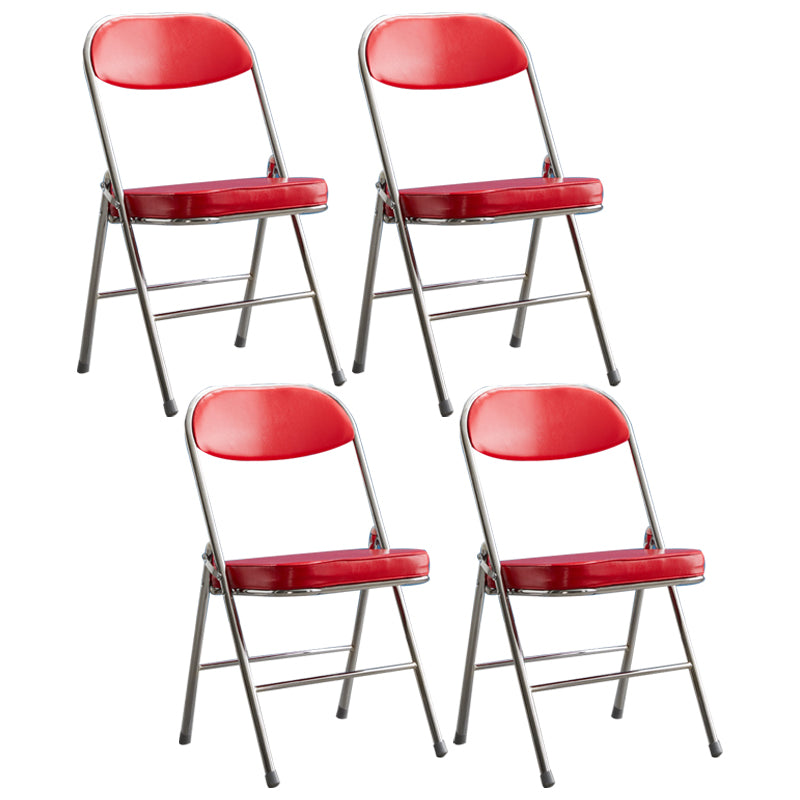 Upholstered Scandinavian Home Side Chair Matte Finish Folding Dining Chair