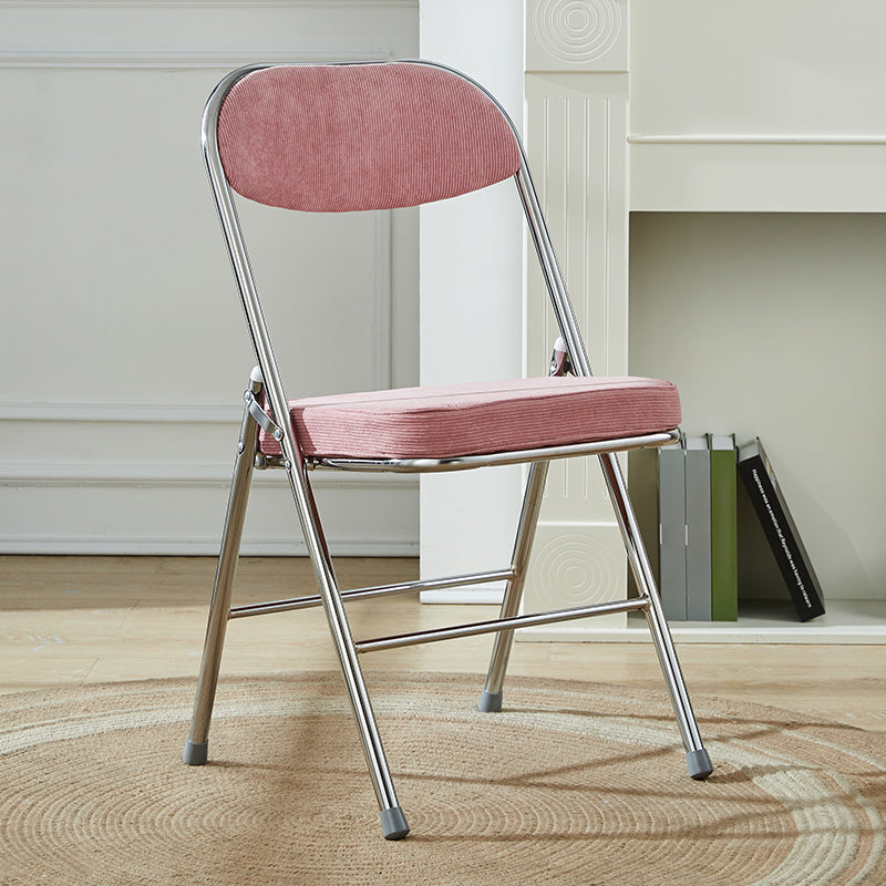 Upholstered Scandinavian Home Side Chair Matte Finish Folding Dining Chair