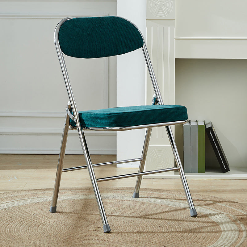 Upholstered Scandinavian Home Side Chair Matte Finish Folding Dining Chair