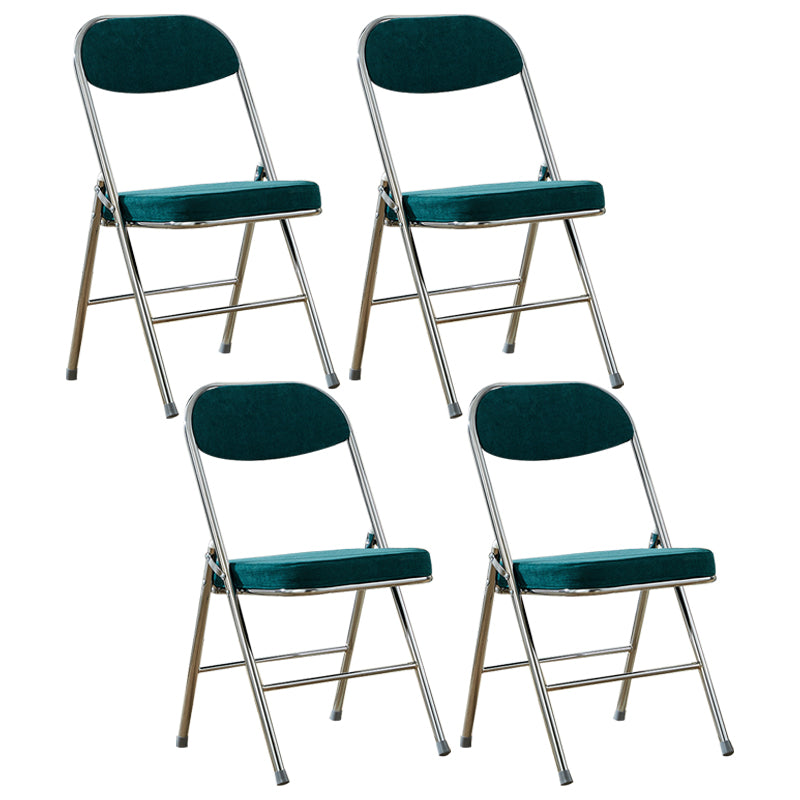 Upholstered Scandinavian Home Side Chair Matte Finish Folding Dining Chair