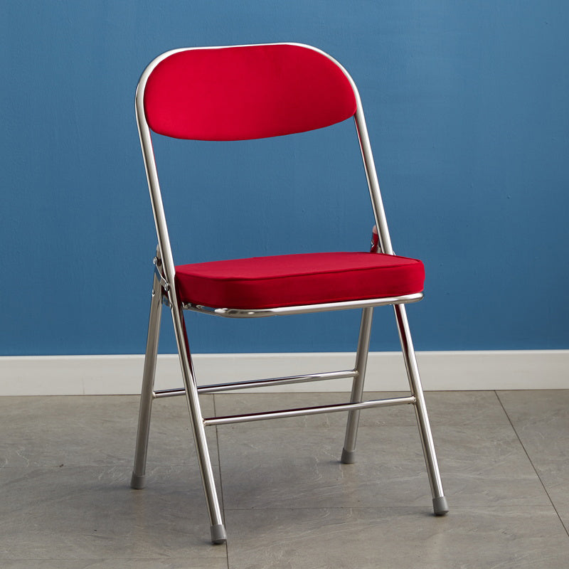Upholstered Scandinavian Home Side Chair Matte Finish Folding Dining Chair
