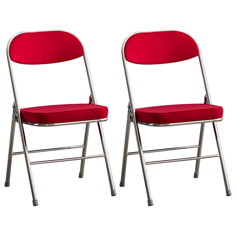 Upholstered Scandinavian Home Side Chair Matte Finish Folding Dining Chair