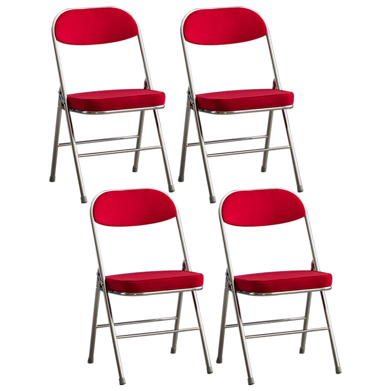 Upholstered Scandinavian Home Side Chair Matte Finish Folding Dining Chair