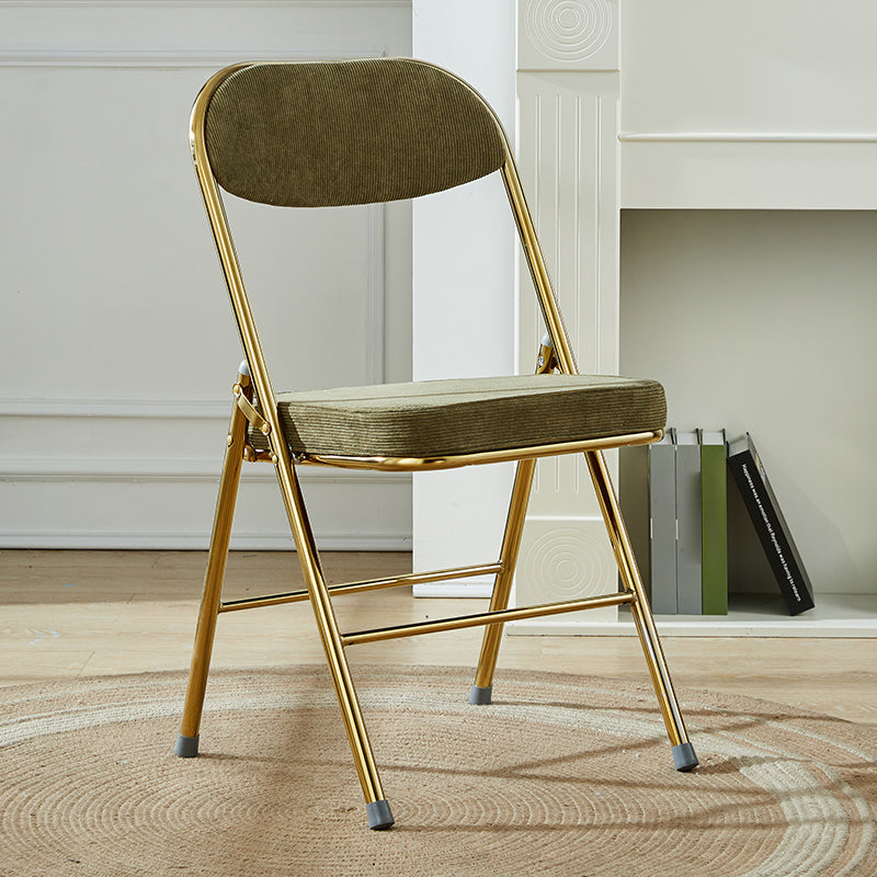 Upholstered Scandinavian Home Side Chair Matte Finish Folding Dining Chair