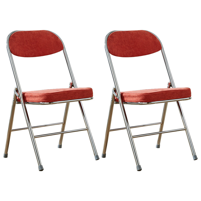 Upholstered Scandinavian Home Side Chair Matte Finish Folding Dining Chair