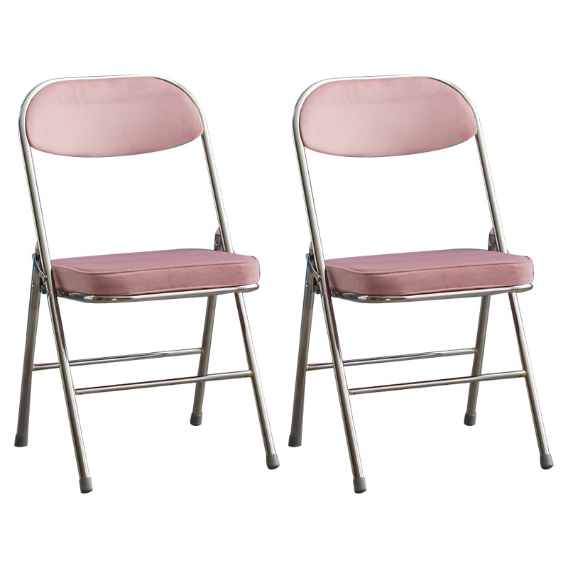 Upholstered Scandinavian Home Side Chair Matte Finish Folding Dining Chair