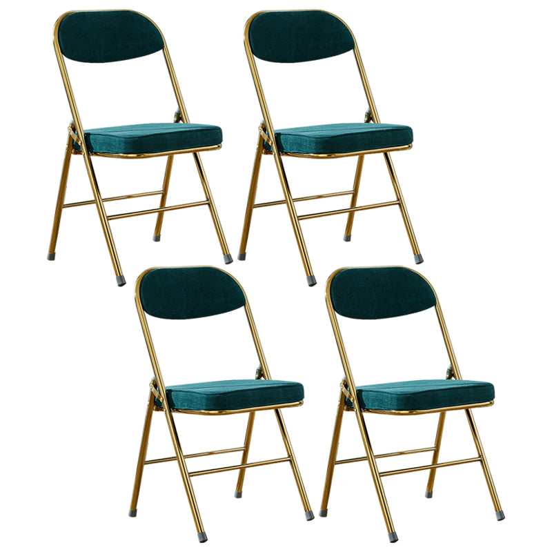 Upholstered Scandinavian Home Side Chair Matte Finish Folding Dining Chair
