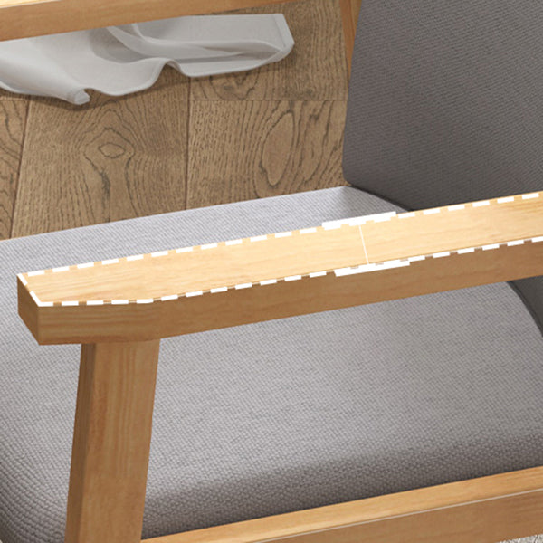 Chaise de salle à manger en bois de Style moderne, chaise simple à dossier solide avec bras de salle à manger pour cuisine