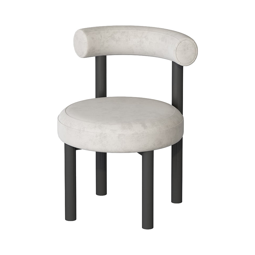 Hedendaagse stijl gestoffeerde armloze eetkamerstoelen open voor de achterkant van de achterste zijstoelen