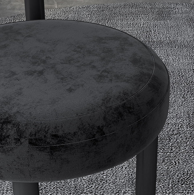 Hedendaagse stijl gestoffeerde armloze eetkamerstoelen open voor de achterkant van de achterste zijstoelen