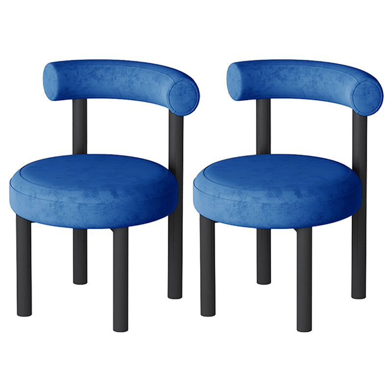 Hedendaagse stijl gestoffeerde armloze eetkamerstoelen open voor de achterkant van de achterste zijstoelen