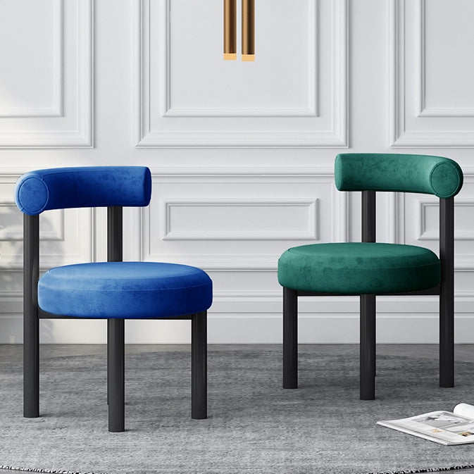 Hedendaagse stijl gestoffeerde armloze eetkamerstoelen open voor de achterkant van de achterste zijstoelen