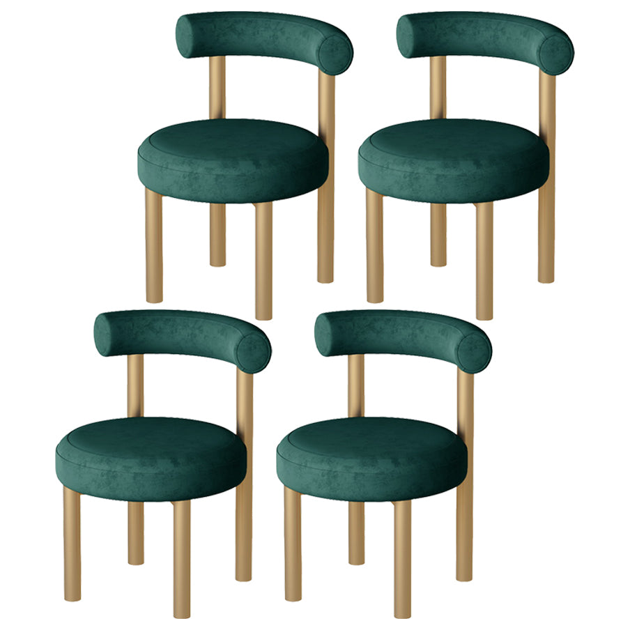 Hedendaagse stijl gestoffeerde armloze eetkamerstoelen open voor de achterkant van de achterste zijstoelen
