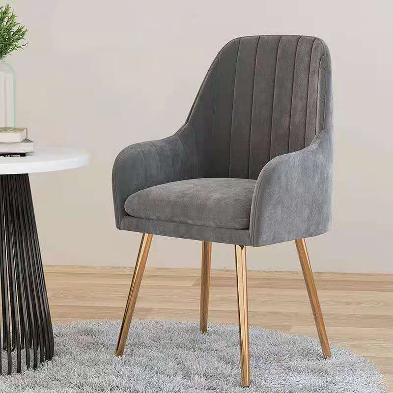 Fauteuil rembourré de Style scandinave, chaise simple à dossier solide pour la maison