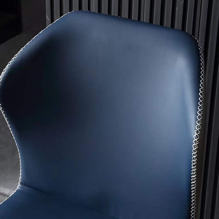 Chaises d'appoint Parsons à oreilles style contemporain Chaises de salle à manger en cuir (Ensemble de 2)