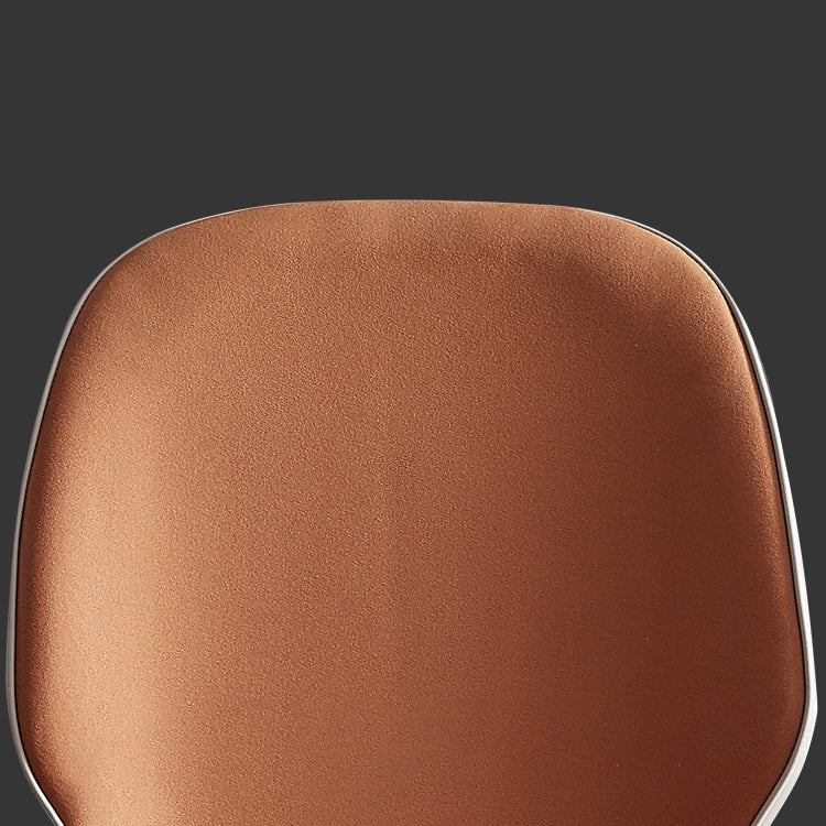 Sillas de comedor de cuero de estilo minimalista, sillas Wingback Parsons para cocina