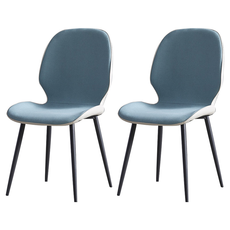 Chaises de salle à manger en cuir de style minimaliste, chaises Parsons à oreilles pour cuisine