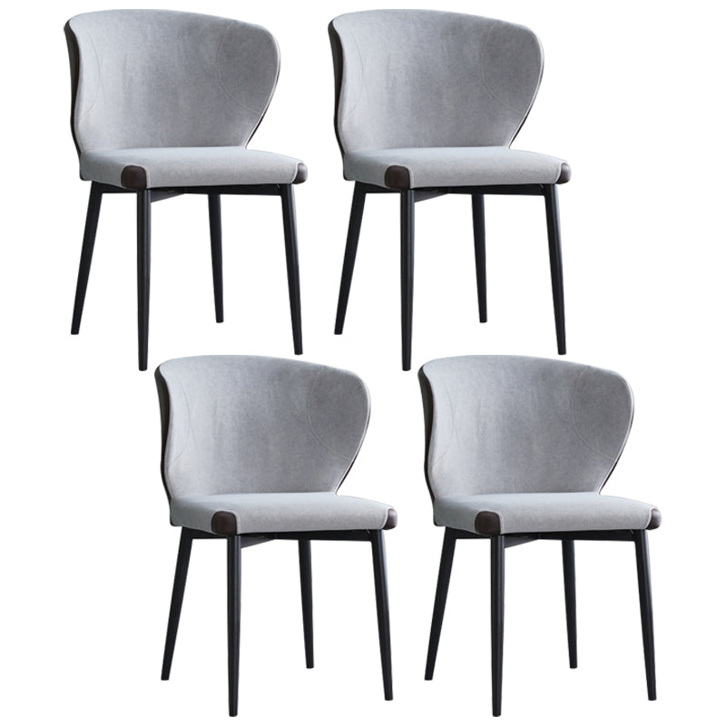 Chaise d'intérieur et d'extérieur moderne en métal, chaise d'appoint à oreilles sans accoudoirs pour salle à manger