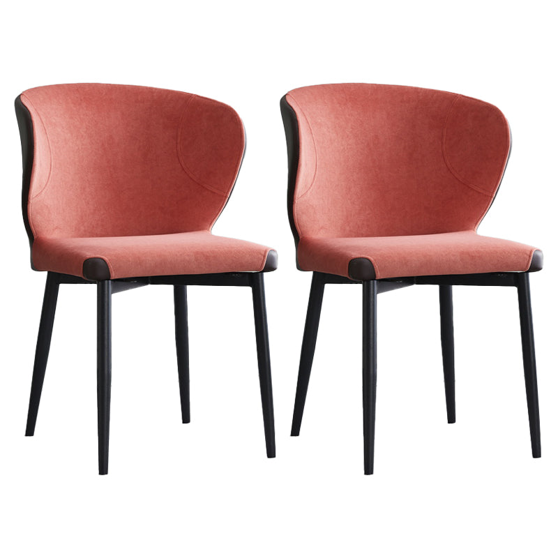 Chaise d'intérieur et d'extérieur moderne en métal, chaise d'appoint à oreilles sans accoudoirs pour salle à manger