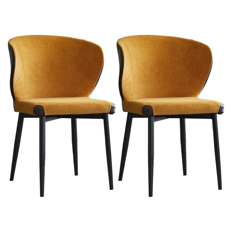 Chaise d'intérieur et d'extérieur moderne en métal, chaise d'appoint à oreilles sans accoudoirs pour salle à manger