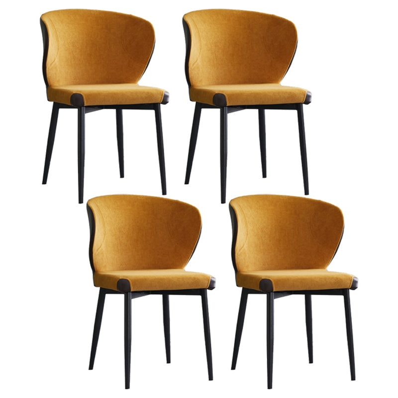 Chaise d'intérieur et d'extérieur moderne en métal, chaise d'appoint à oreilles sans accoudoirs pour salle à manger