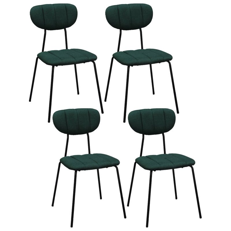 Les chaises de salle à manger sans bras tapissées par style industriel ouvrent les chaises de salle à manger arrière