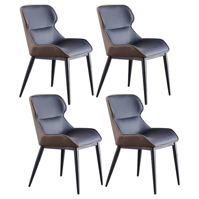 Moderne indoor-outdoor eetkamer fauteuils gestoffeerde linnen stof dineren metalen stoel