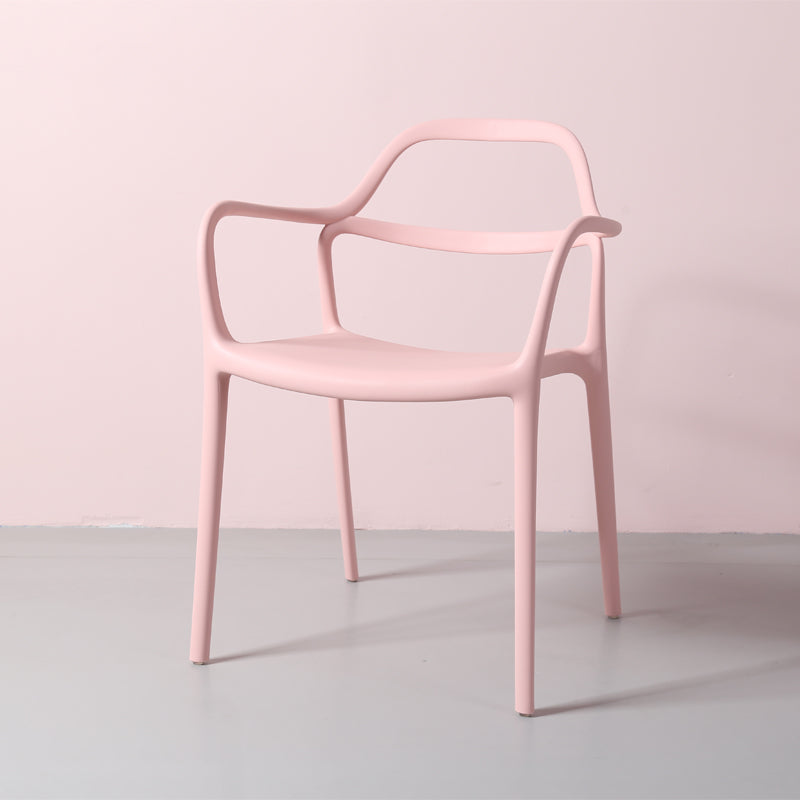 Chaises de salle à manger en plastique de style contemporain dinant des chaises empilables pour la cuisine