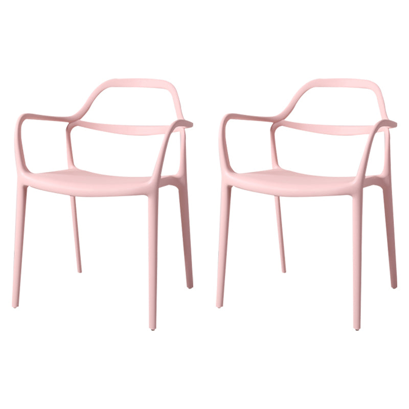 Chaises de salle à manger en plastique de style contemporain dinant des chaises empilables pour la cuisine