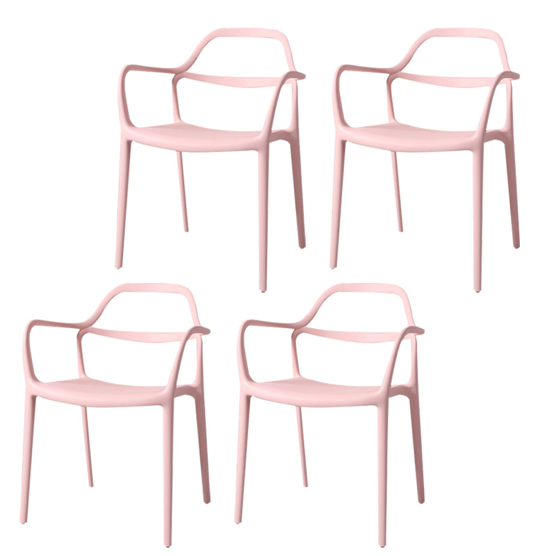 Chaises de salle à manger en plastique de style contemporain dinant des chaises empilables pour la cuisine