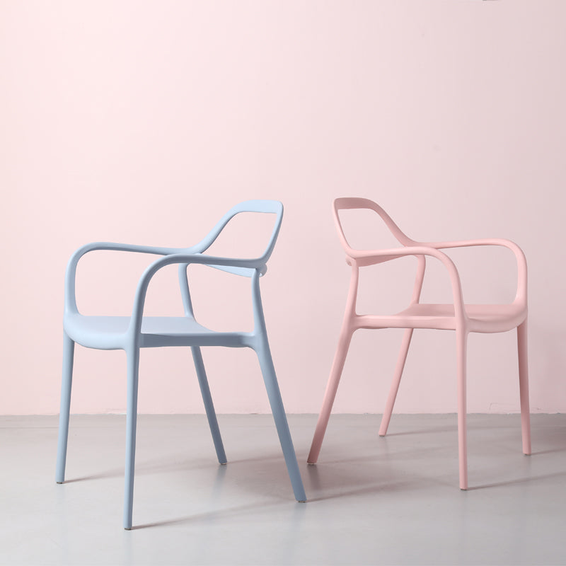 Sillas de comedor de plástico de estilo moderno, sillas apilables para cocina