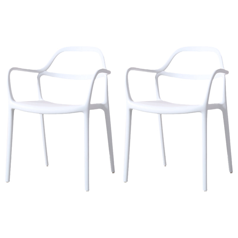 Chaises de salle à manger en plastique de style contemporain dinant des chaises empilables pour la cuisine