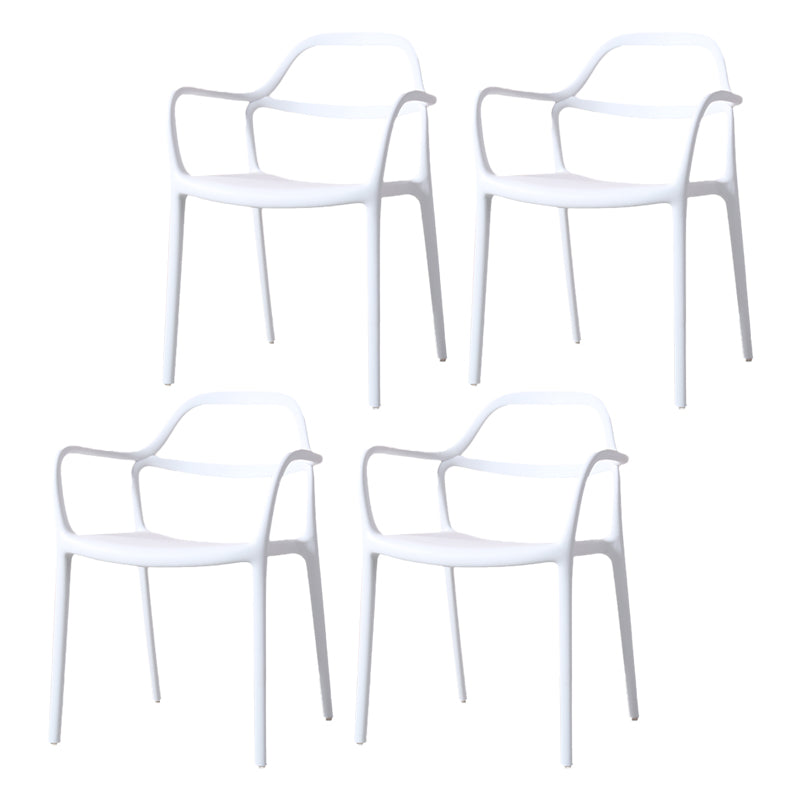 Chaises de salle à manger en plastique de style contemporain dinant des chaises empilables pour la cuisine