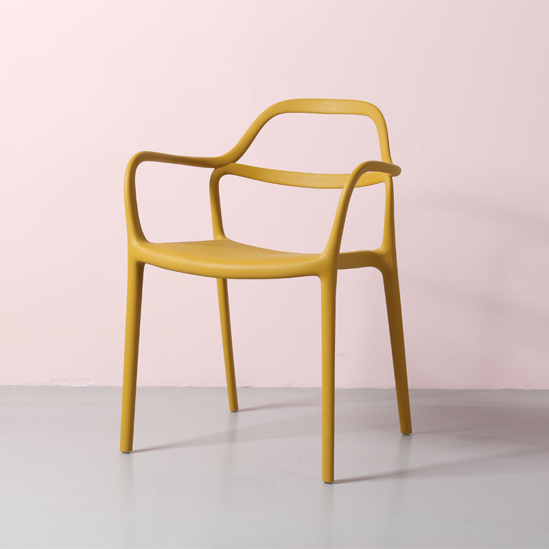 Chaises de salle à manger en plastique de style contemporain dinant des chaises empilables pour la cuisine