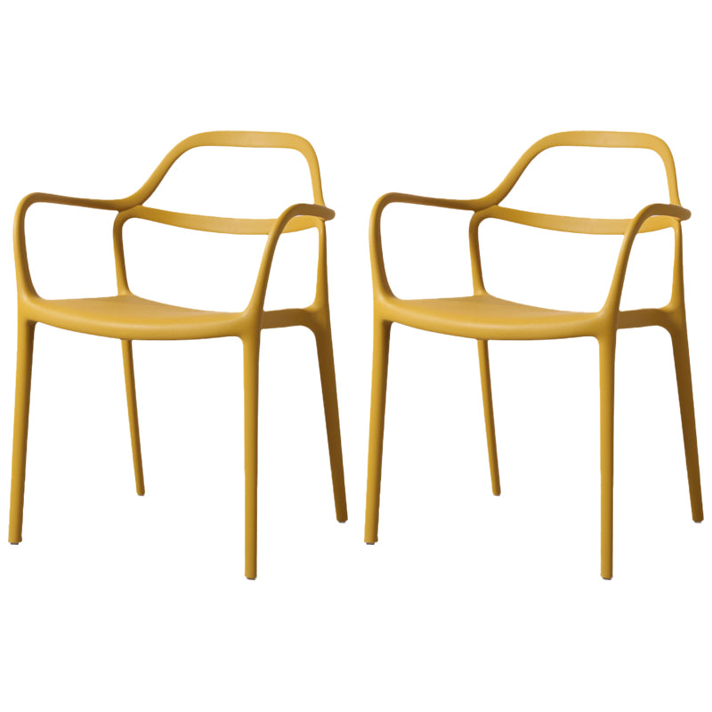 Chaises de salle à manger en plastique de style contemporain dinant des chaises empilables pour la cuisine