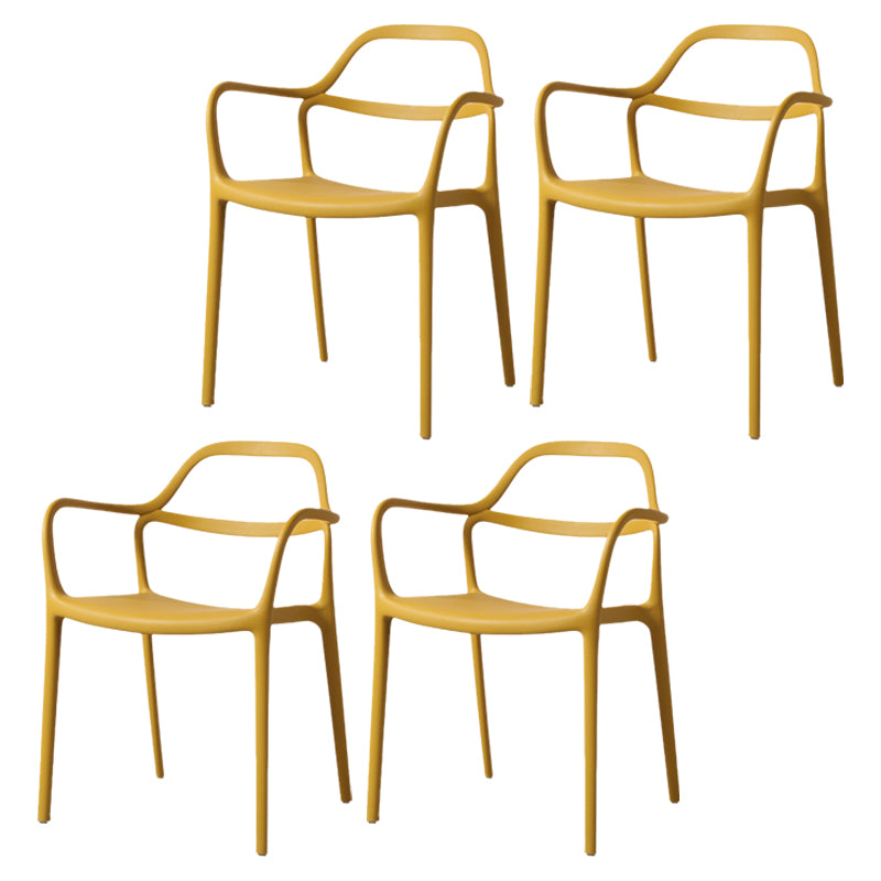 Chaises de salle à manger en plastique de style contemporain dinant des chaises empilables pour la cuisine
